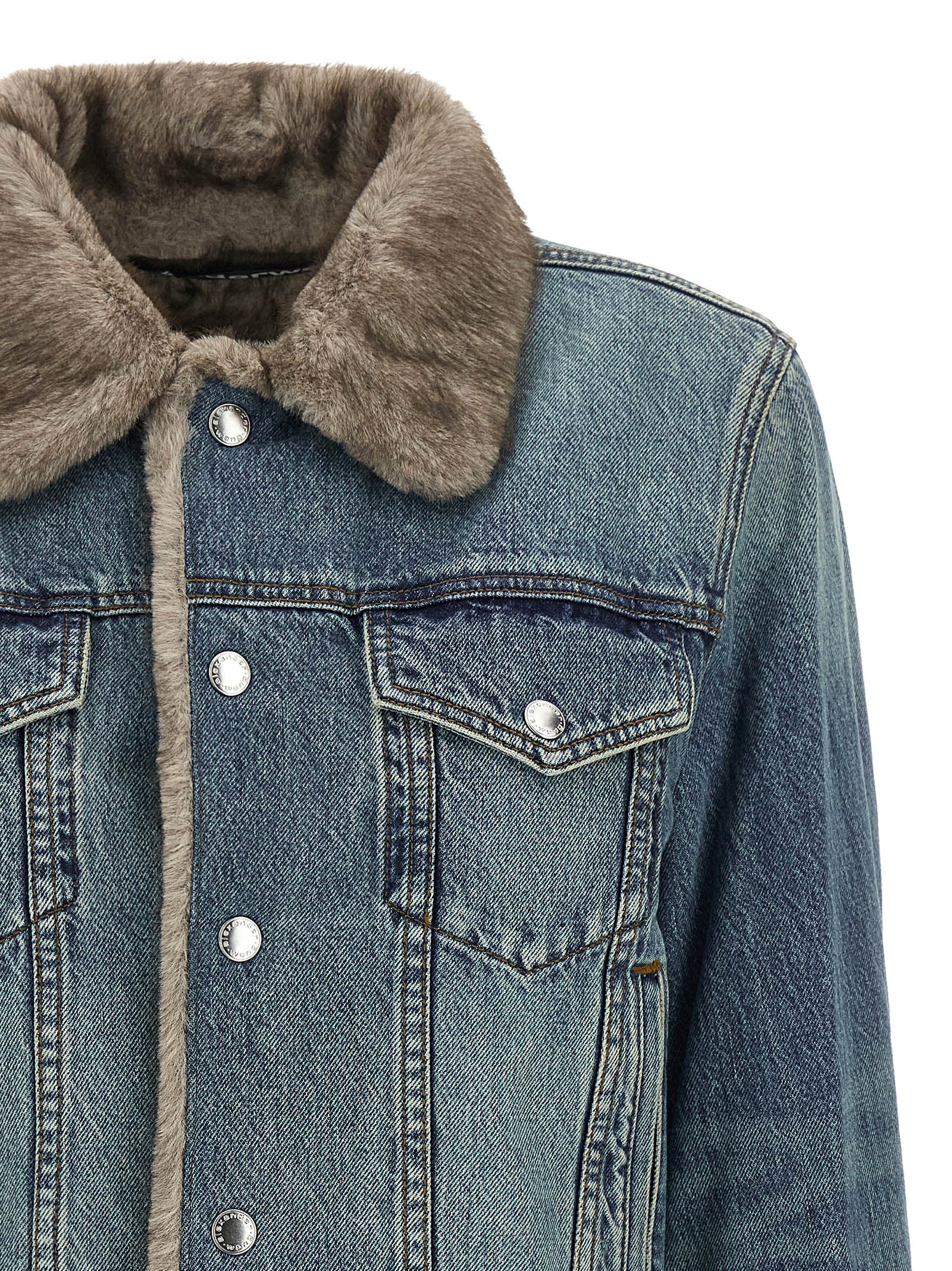 DENIM X ALEXANDER WANG Blue Cotton Denim Women's Jacket