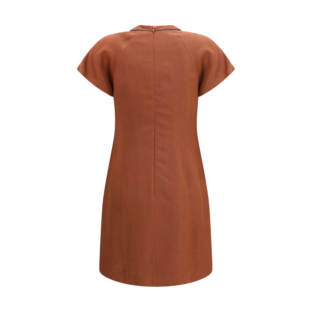 Brunello Cucinelli Brown Viscose Casual Women's Dress