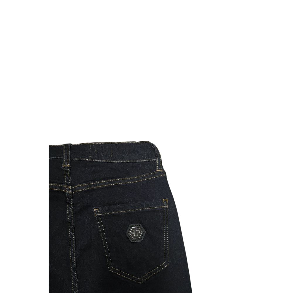 Philipp Plein Blue Cotton Women Women's Jeans