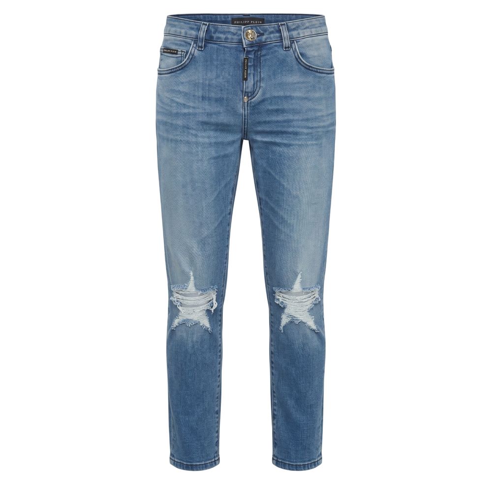 Philipp Plein Blue Cotton Women Women's Jean
