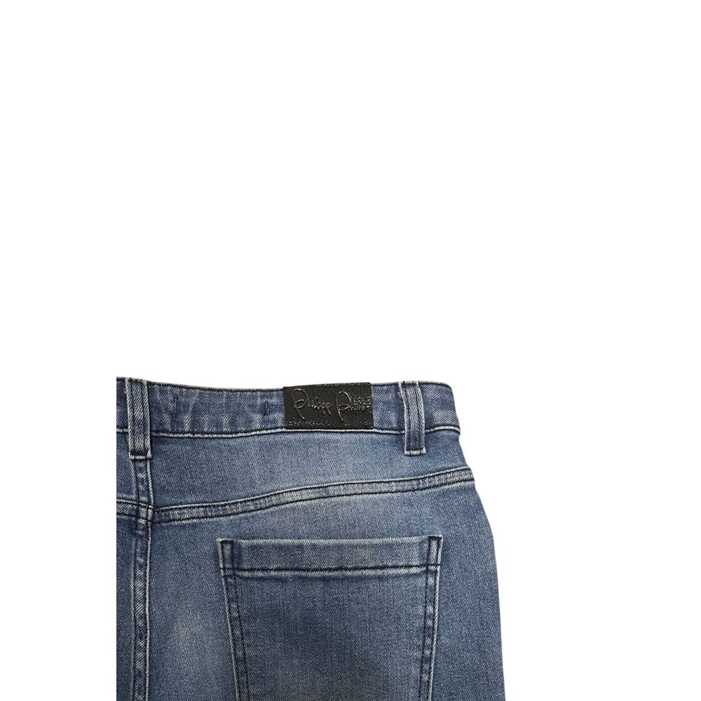 Philipp Plein Blue Cotton Women Women's Jean