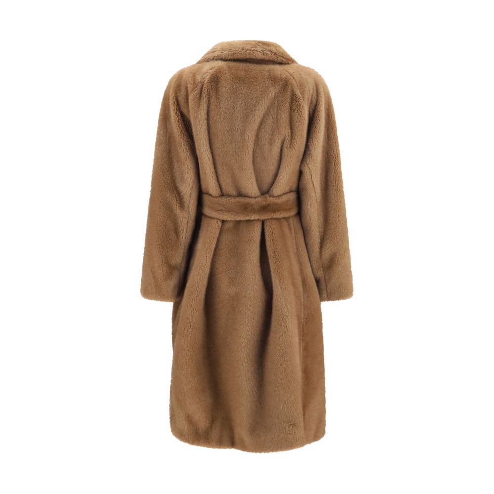 'S Max Mara Beige Polyester Women's Coat