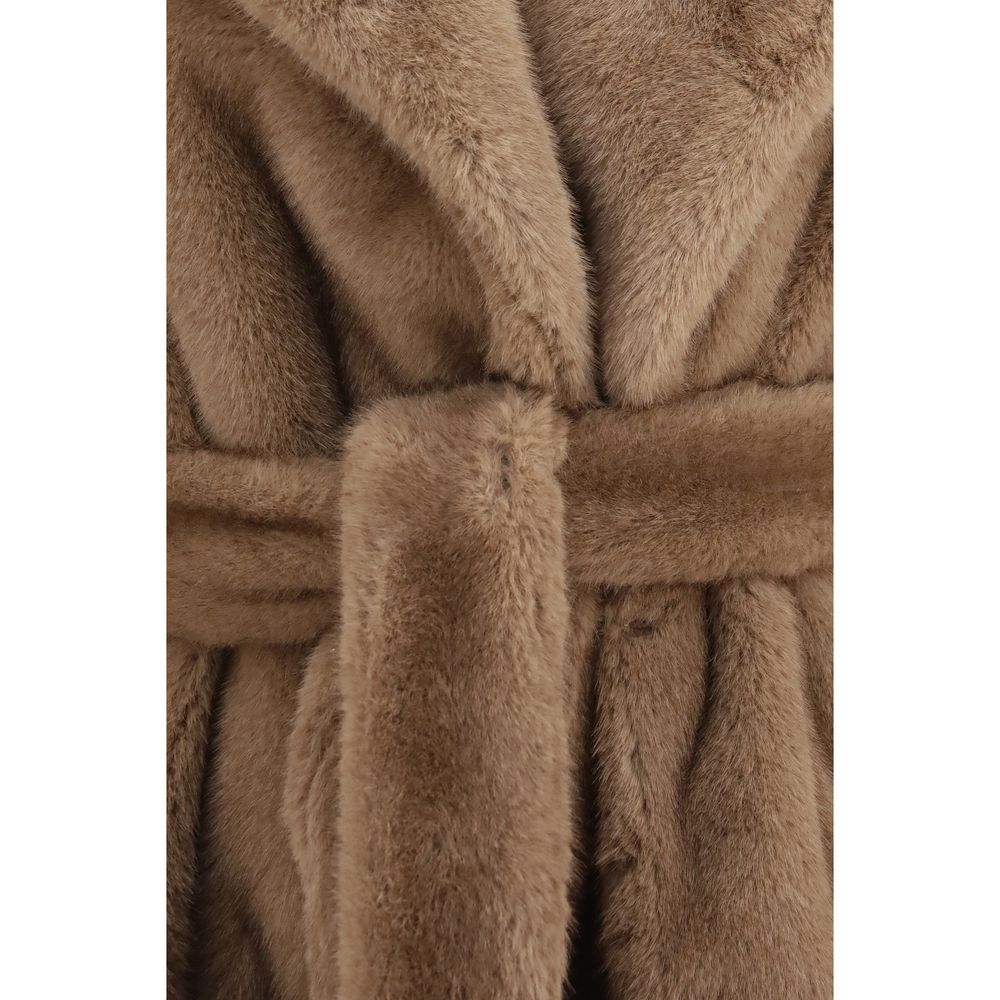 'S Max Mara Beige Polyester Women's Coat