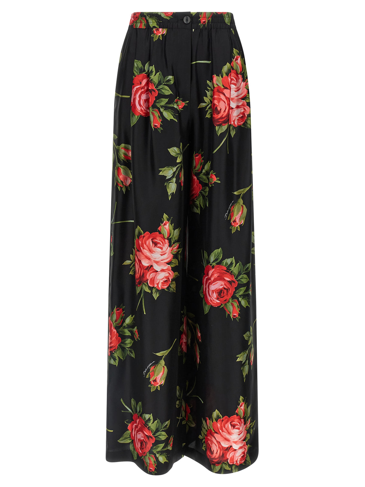 Dolce & Gabbana Black Silk Women's Pants