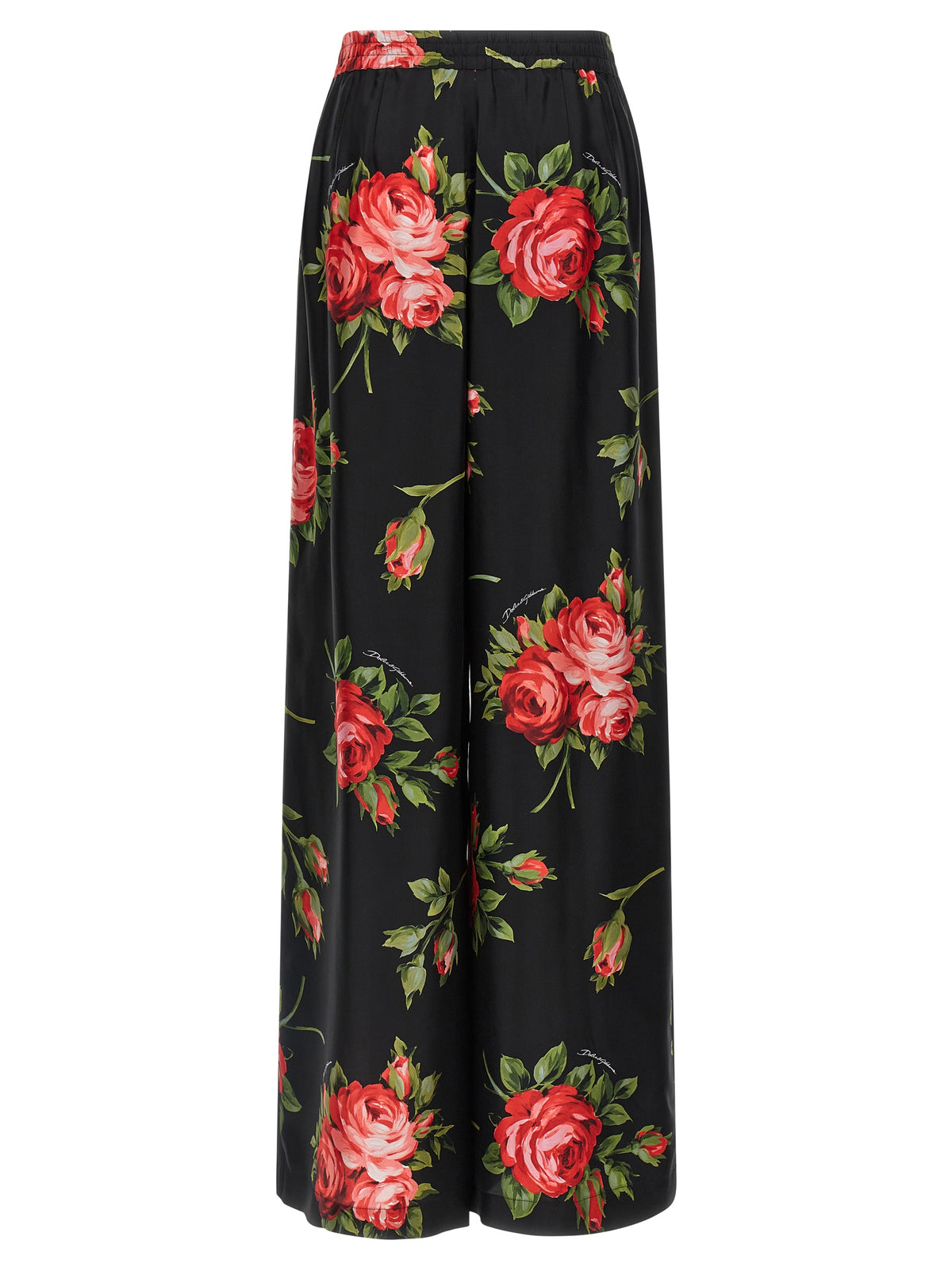 Dolce & Gabbana Black Silk Women's Pants