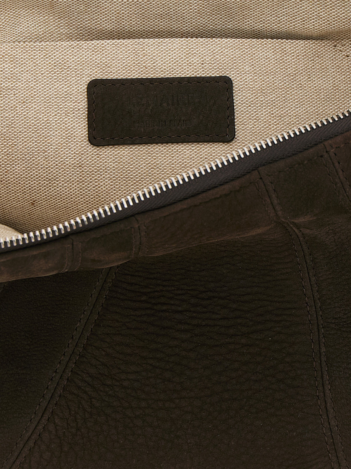 Lemaire Brown Lamb Leather Shoulder Women's Bag