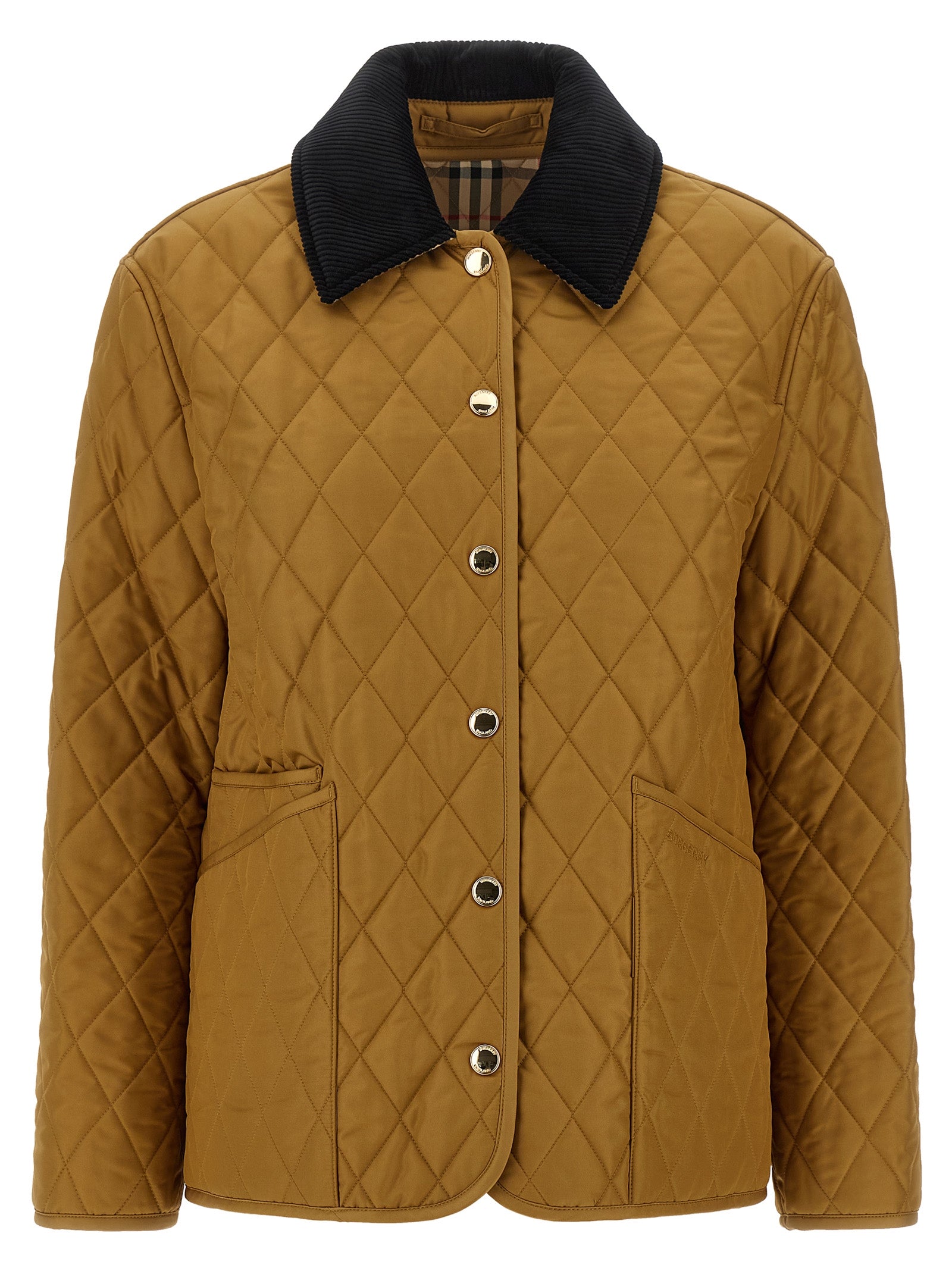 Burberry Beige Polyester Shell Women's Jacket