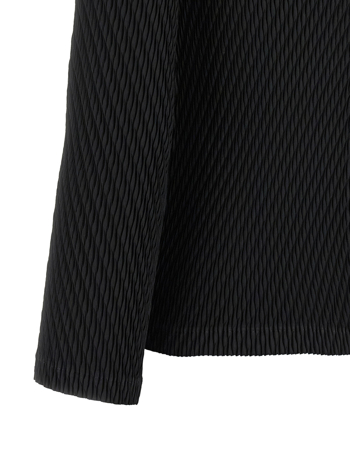 Issey Miyake Black Polyester Women's Cardigan