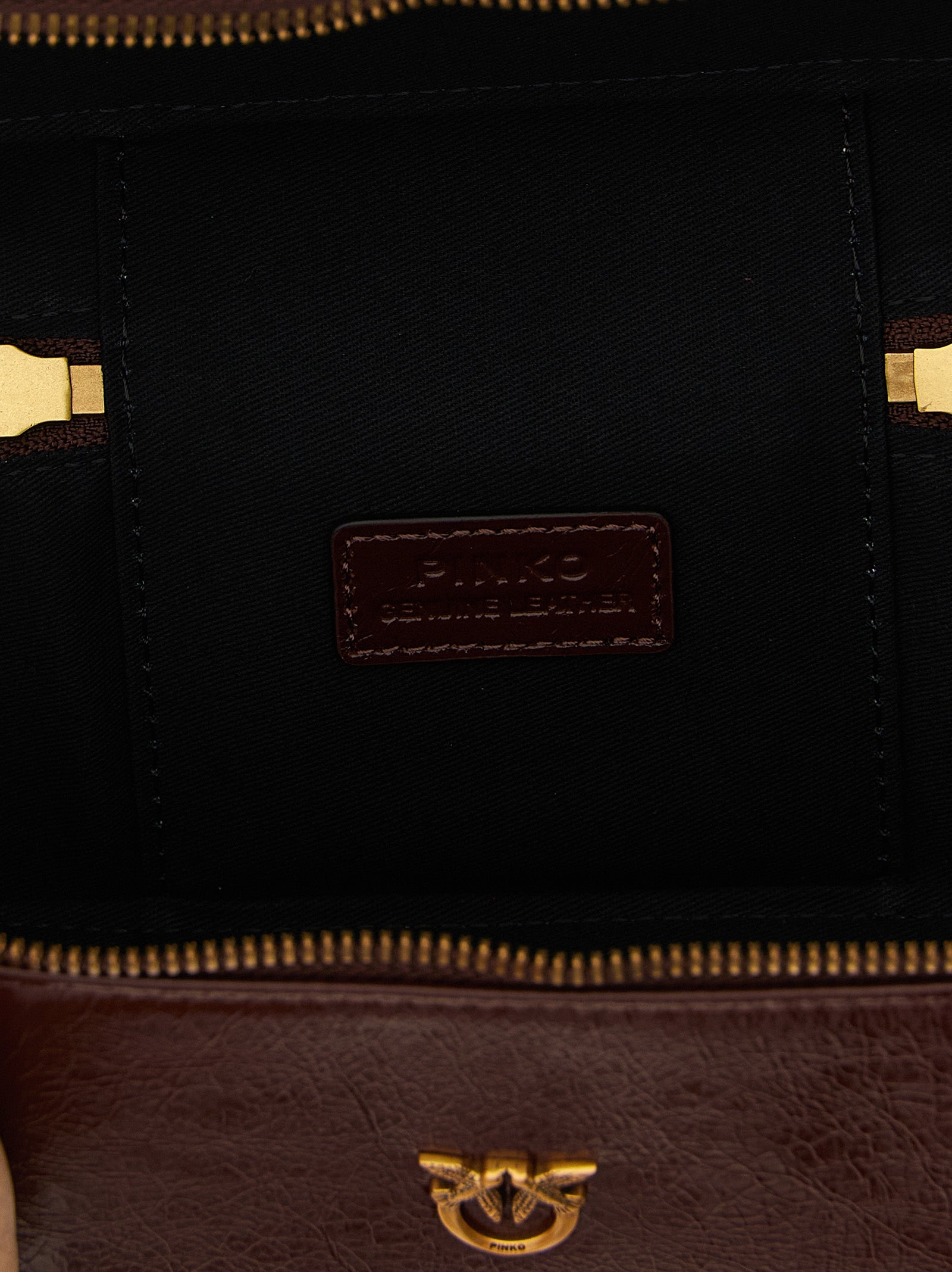 PINKO Bordeaux Calfskin Crossbody Women's Bag
