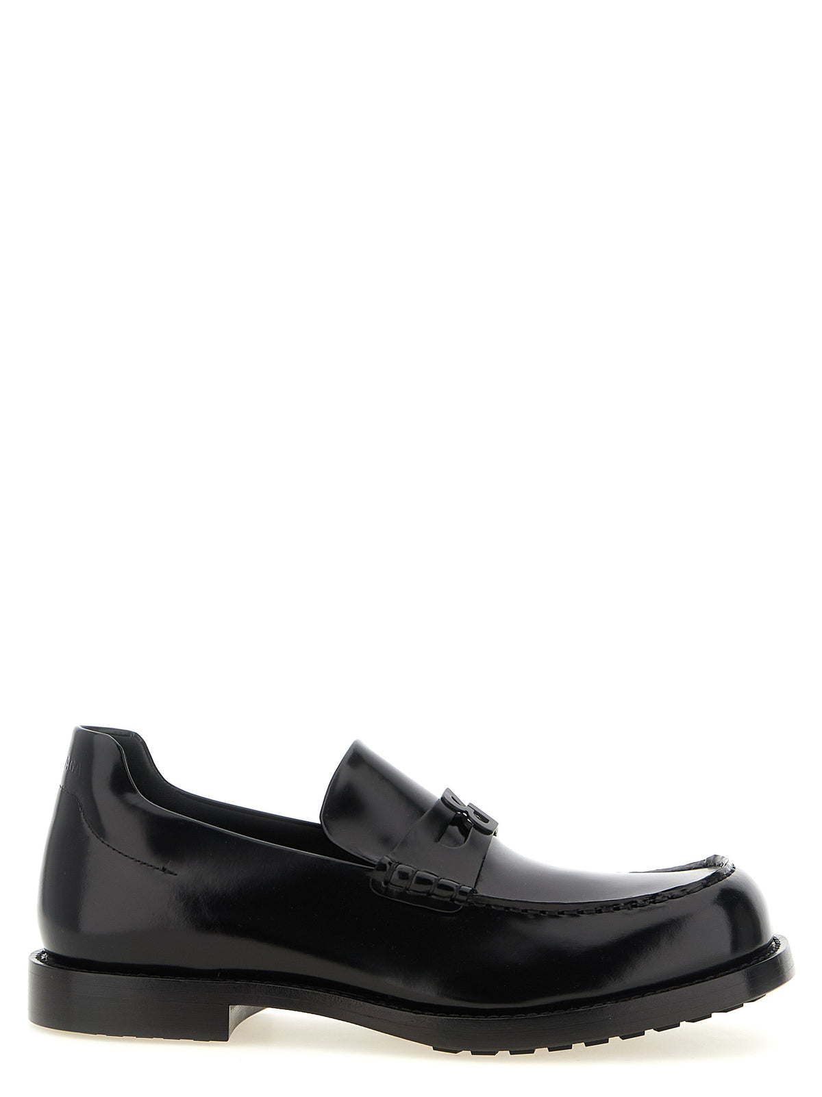 Balenciaga Black Calfskin Slip-On Men's Loafers