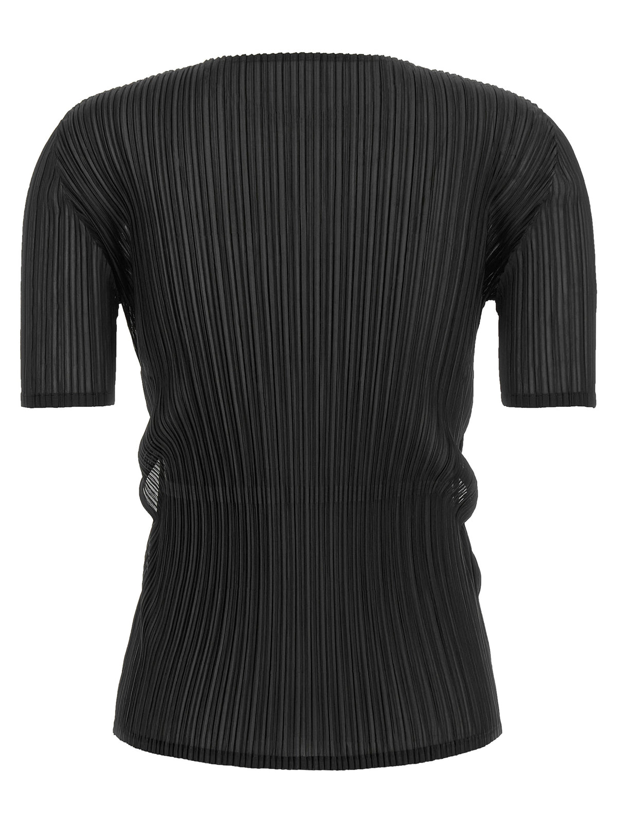 Issey Miyake Black Polyester Pattern Women's Shirt