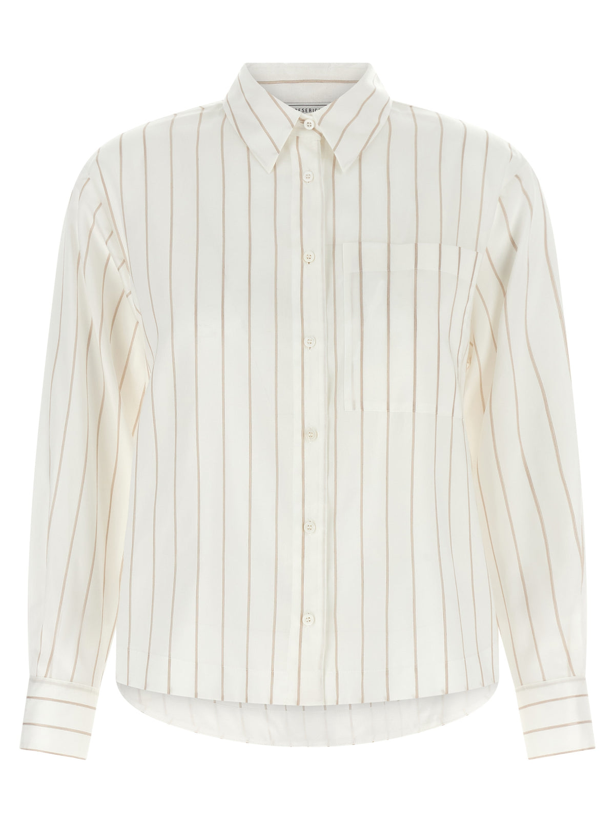 Peserico Beige Lyocell Women's Blouse