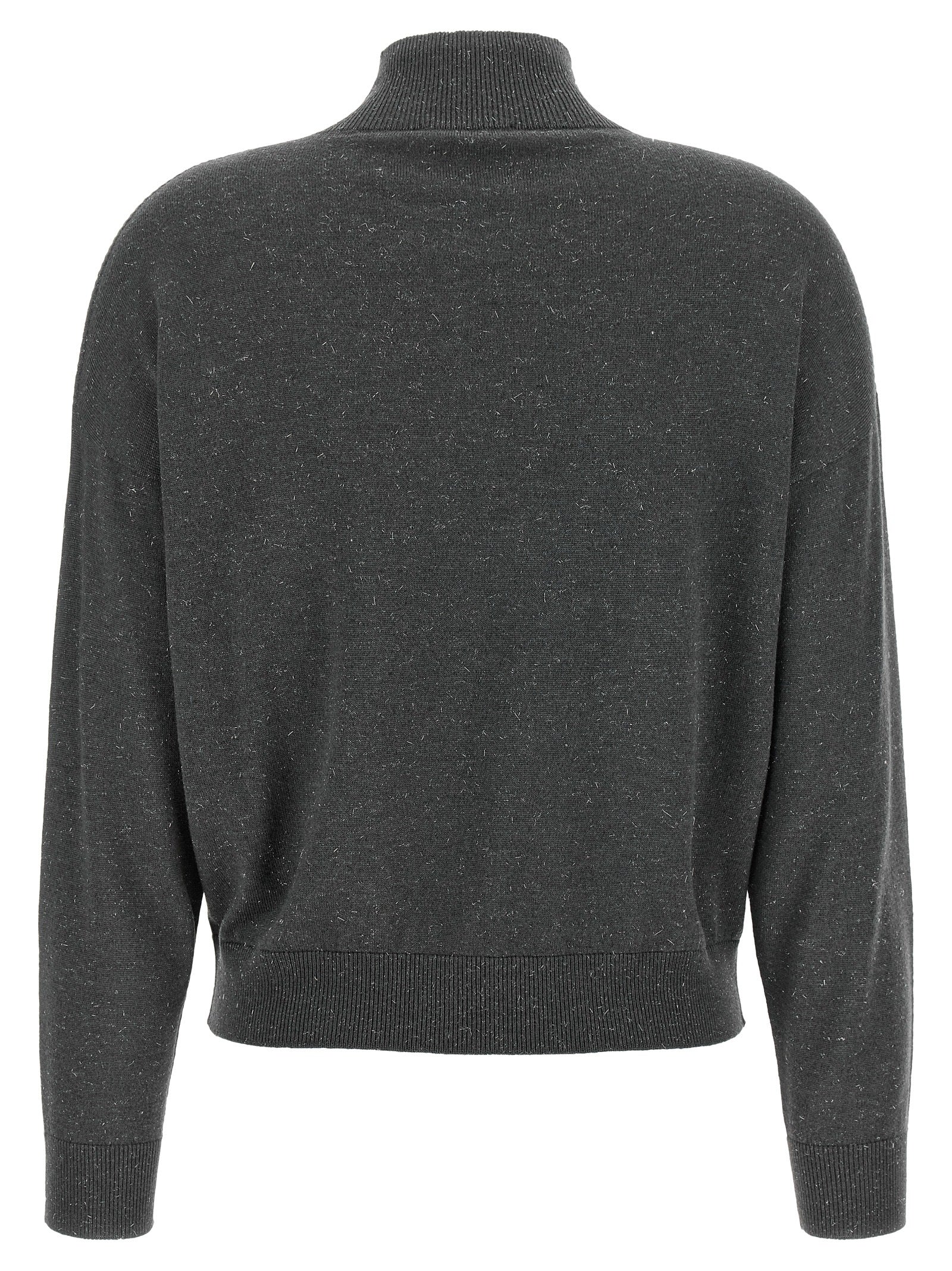 Peserico Gray Virgin Wool Women's Cardigan