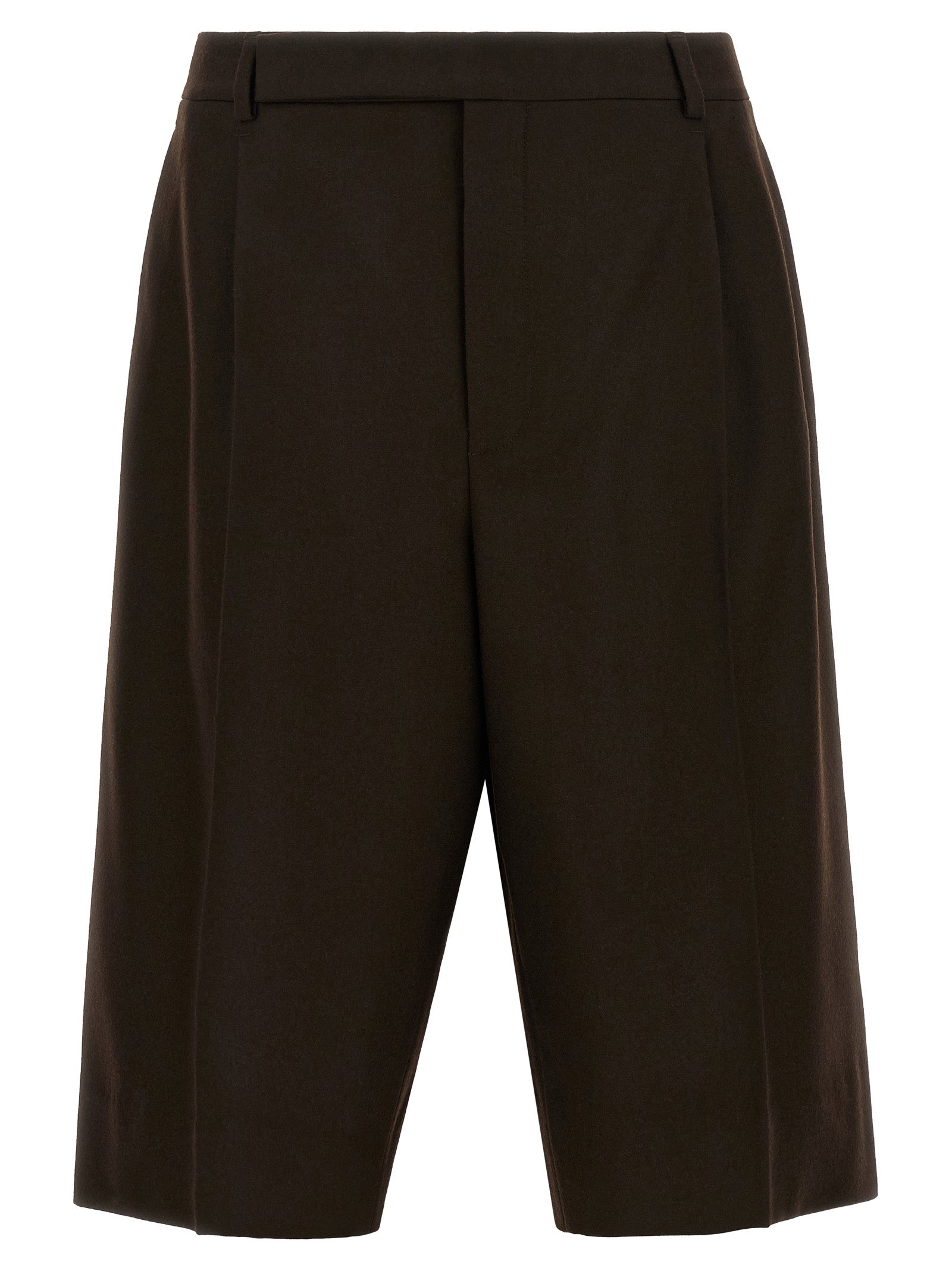 Saint Laurent Brown Wool Bermuda Men's Shorts