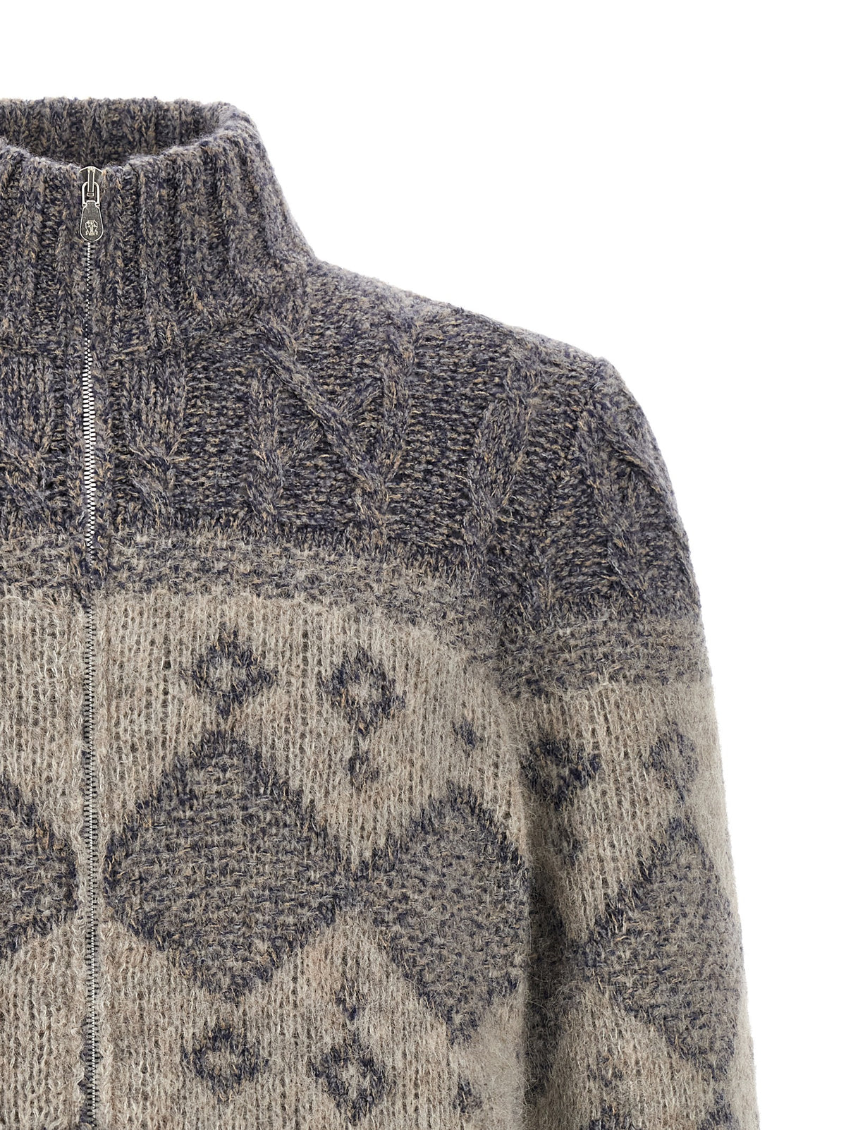 Brunello Cucinelli Gray Virgin Wool Men's Cardigan