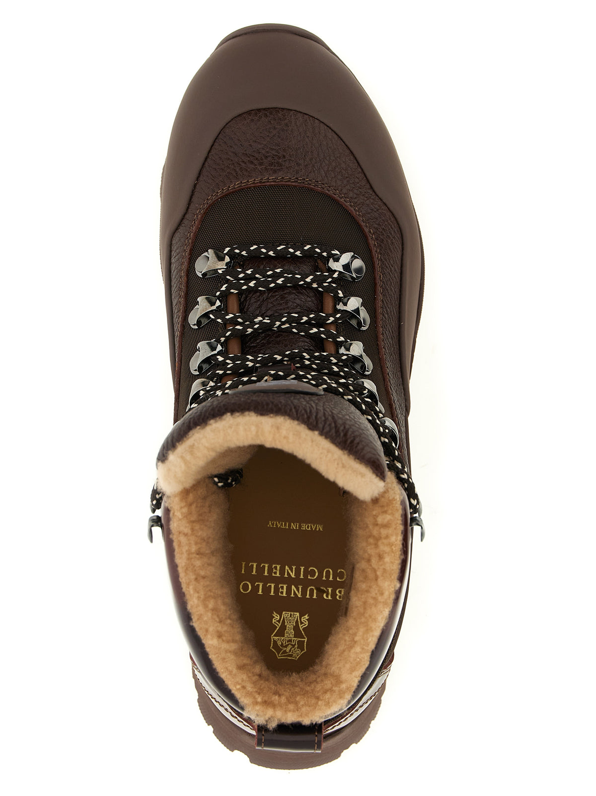 Brunello Cucinelli Brown Polyamide Ankle Men's Boots