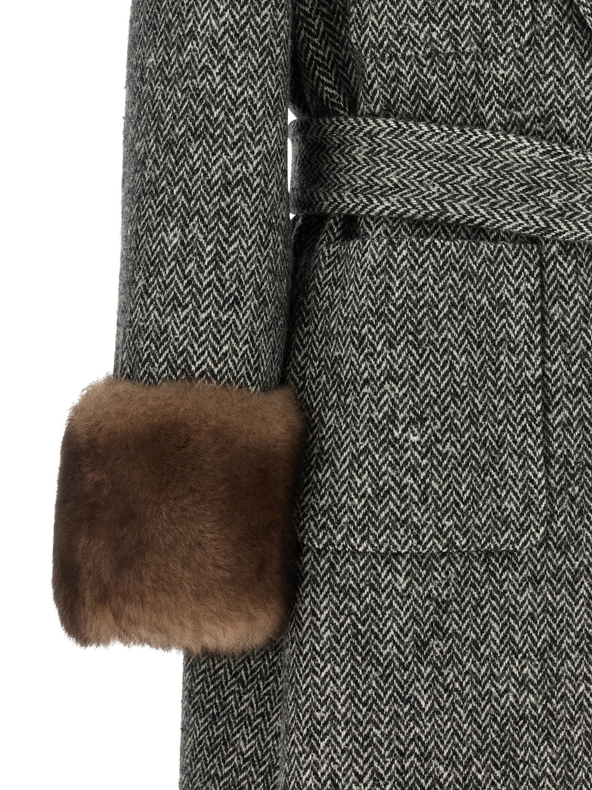 Valentino Garavani Bicolor Virgin Wool Women's Coat
