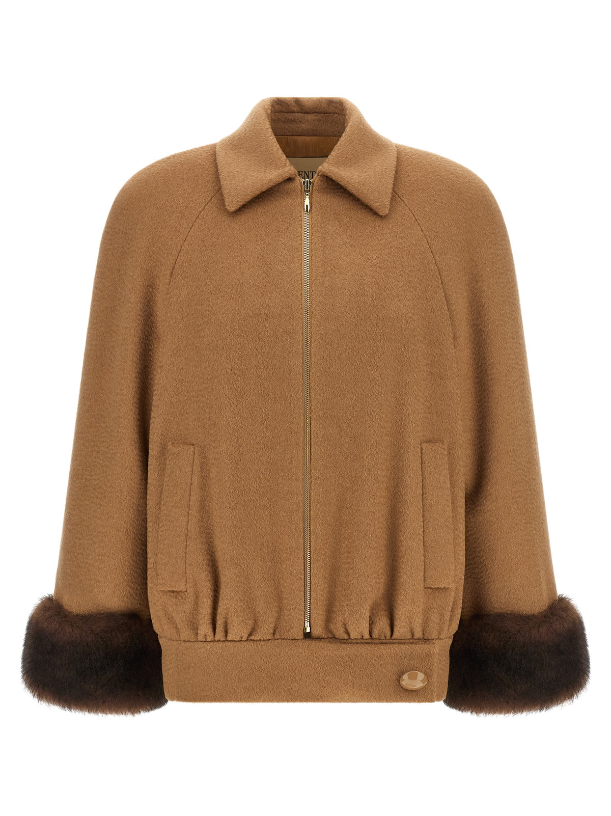 Valentino Garavani Brown Lamb Fur Women's Bomber
