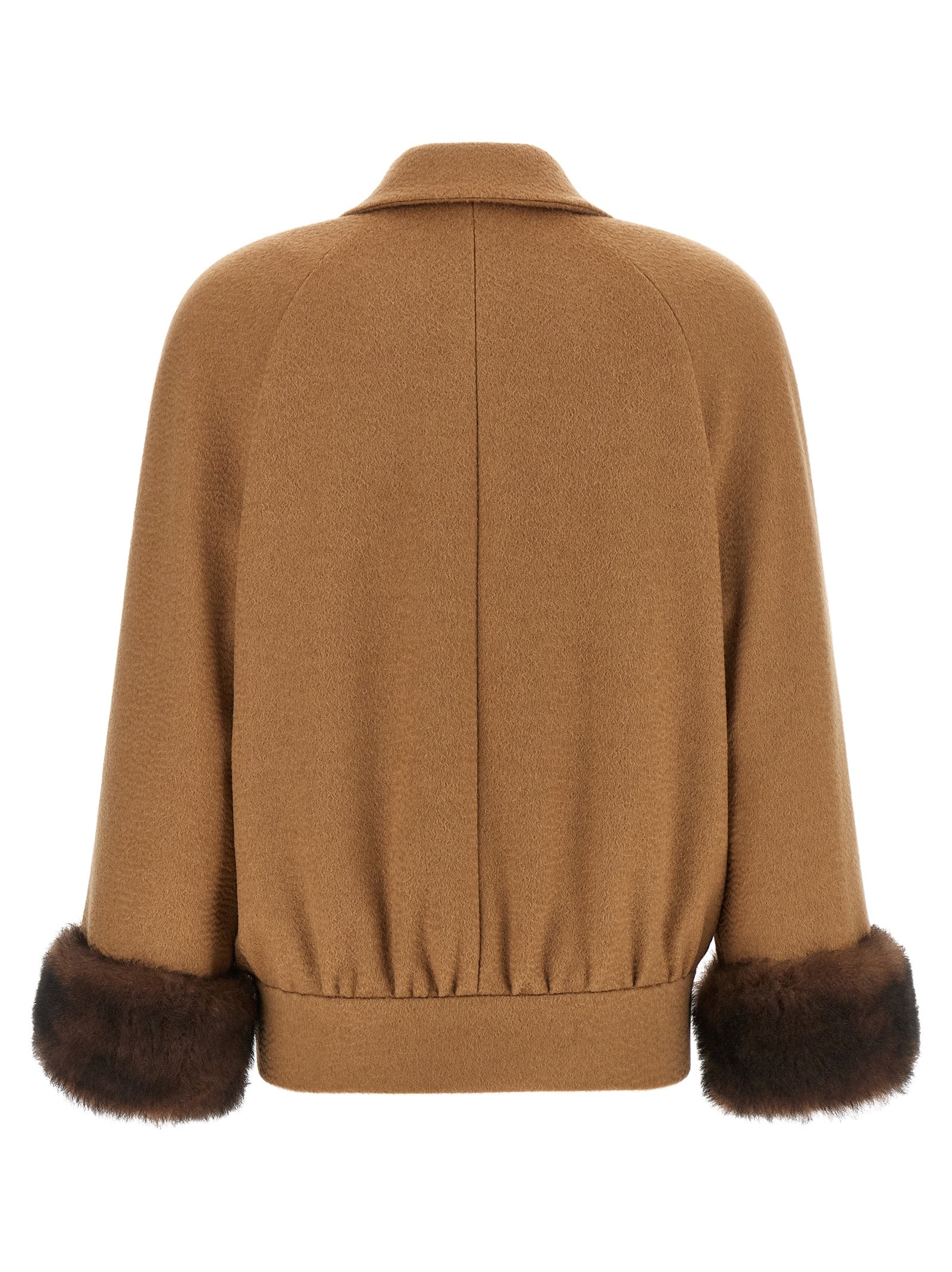 Valentino Garavani Brown Lamb Fur Women's Bomber