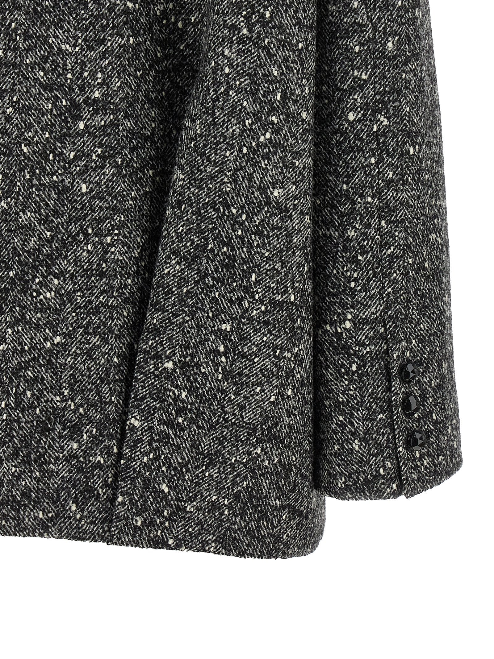Valentino Garavani Bicolor Virgin Wool Women's Coat