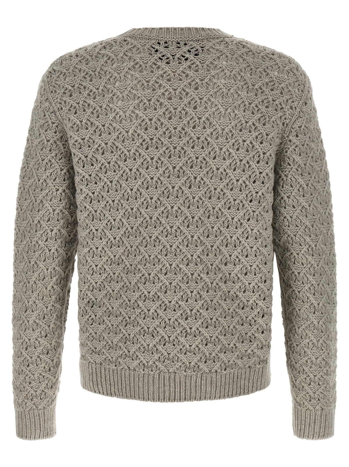 Valentino Garavani Gray Virgin Wool Men's Cardigan
