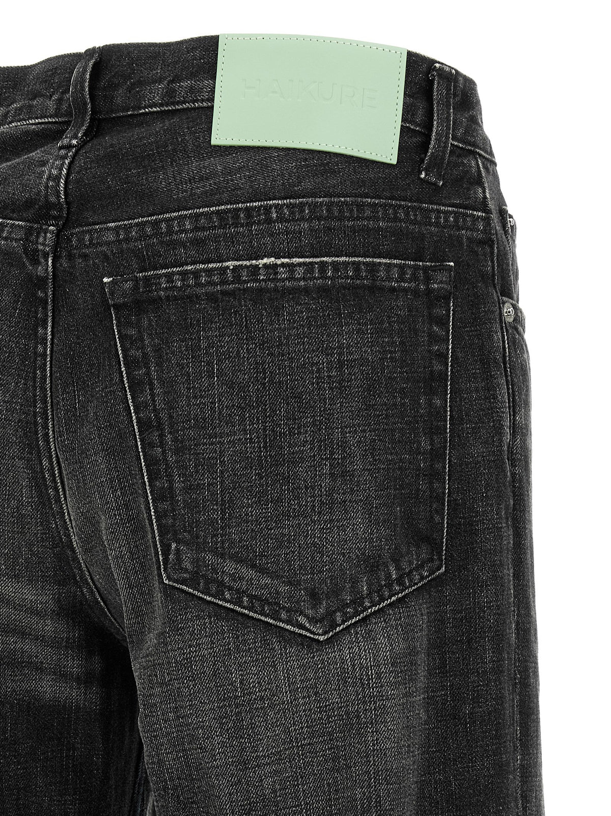 Haikure Gray Cotton Flared Women's Jeans