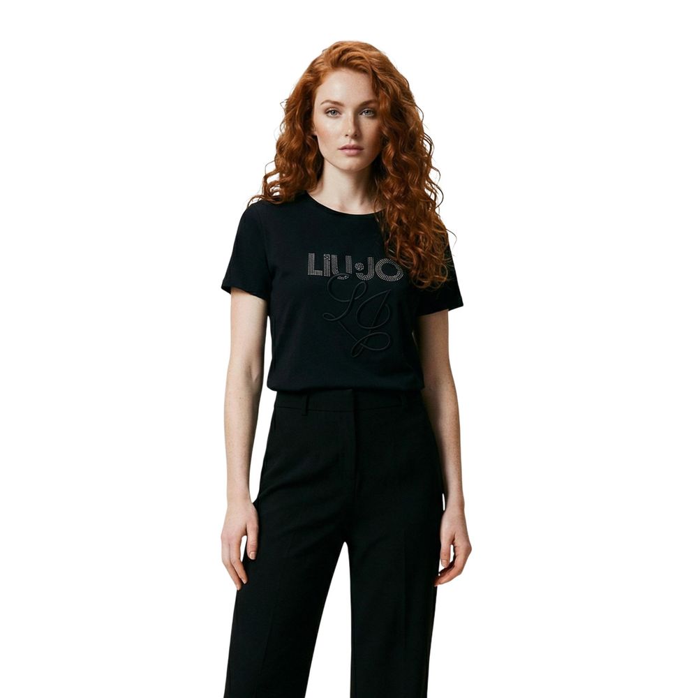 Liu Jo Black Cotton Women's T-Shirt