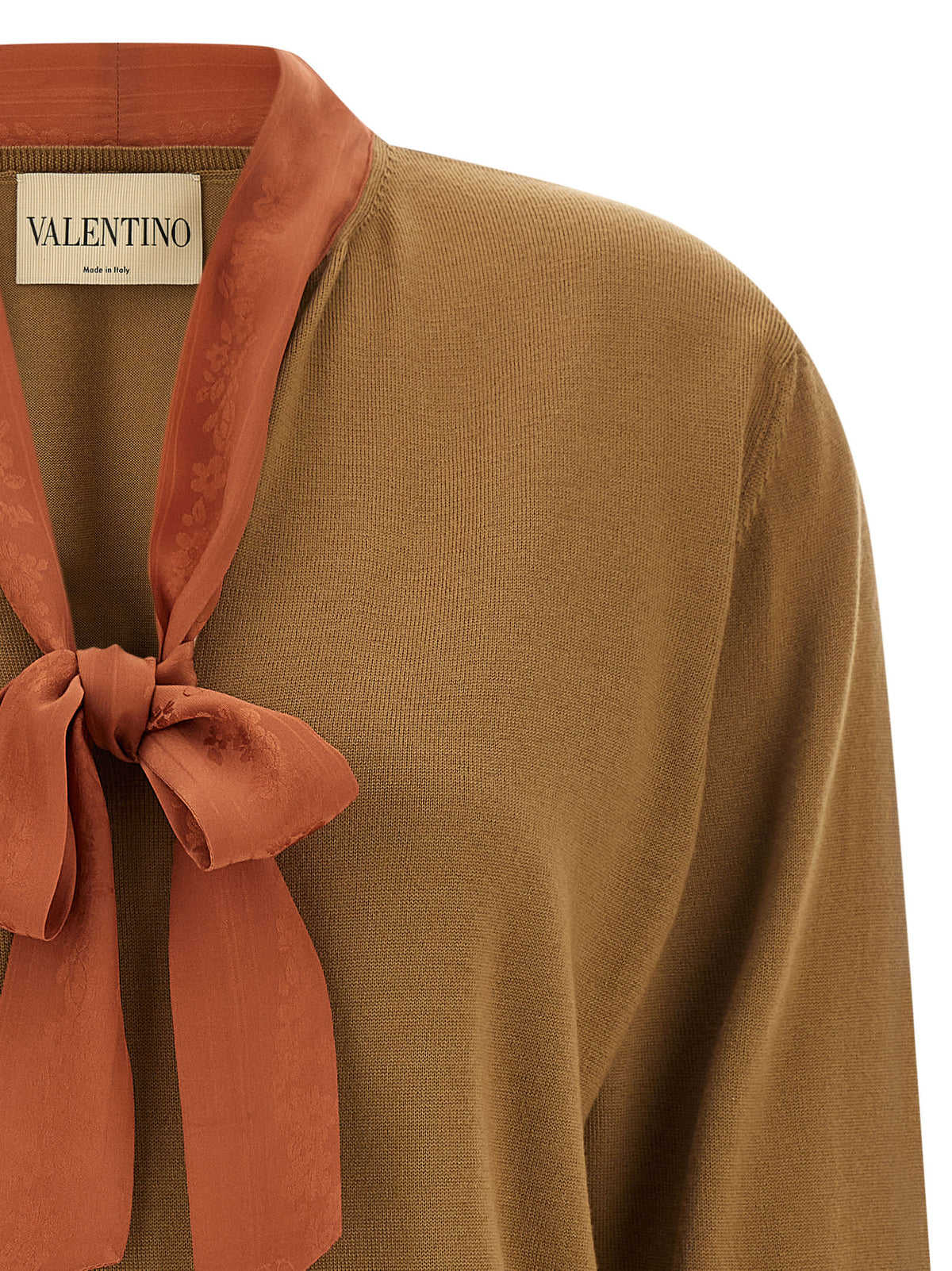 Valentino Garavani Brown Cashmere Women's Cardigan
