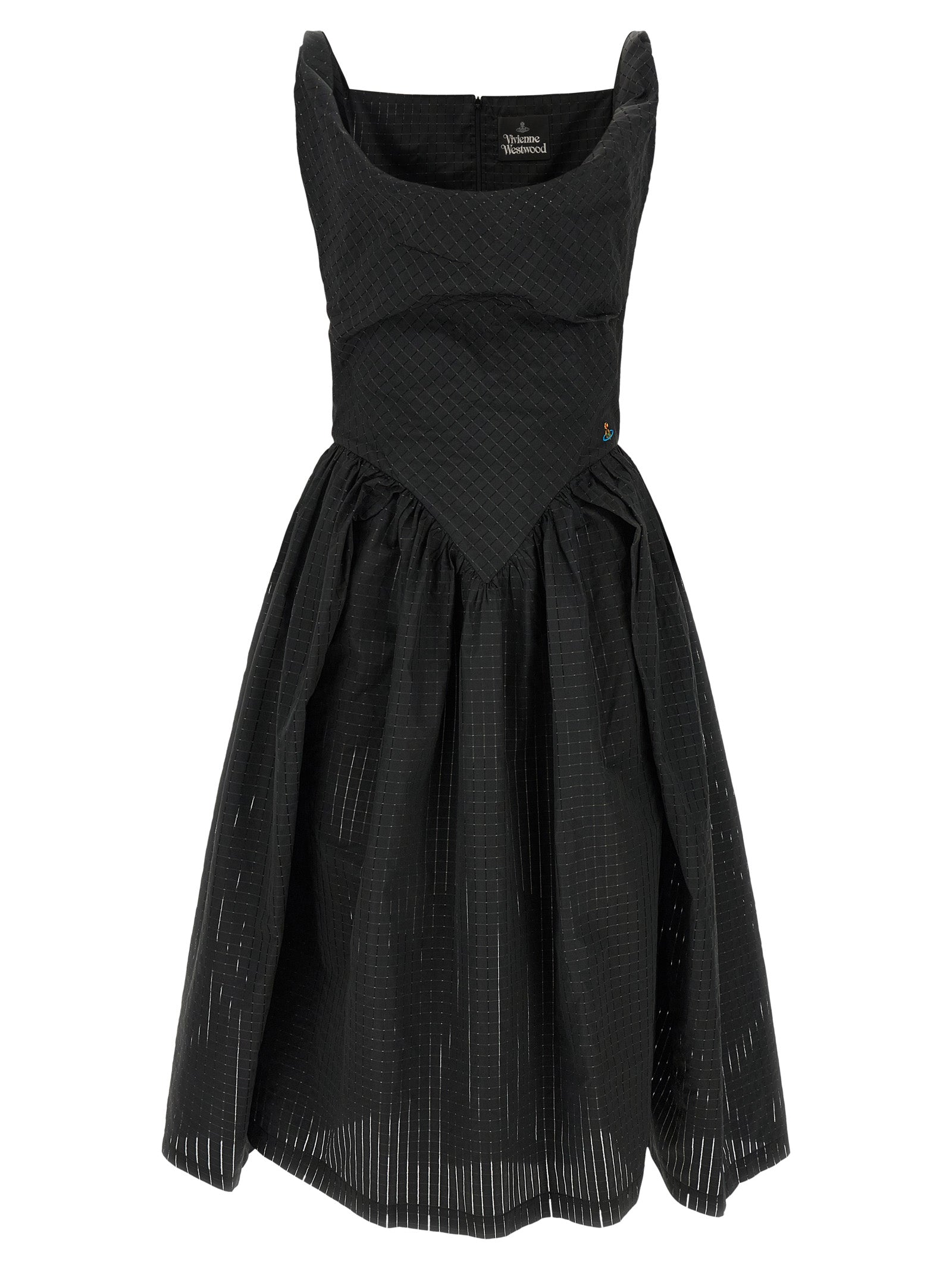 Vivienne Westwood Black Polyester Midi Women's Dress