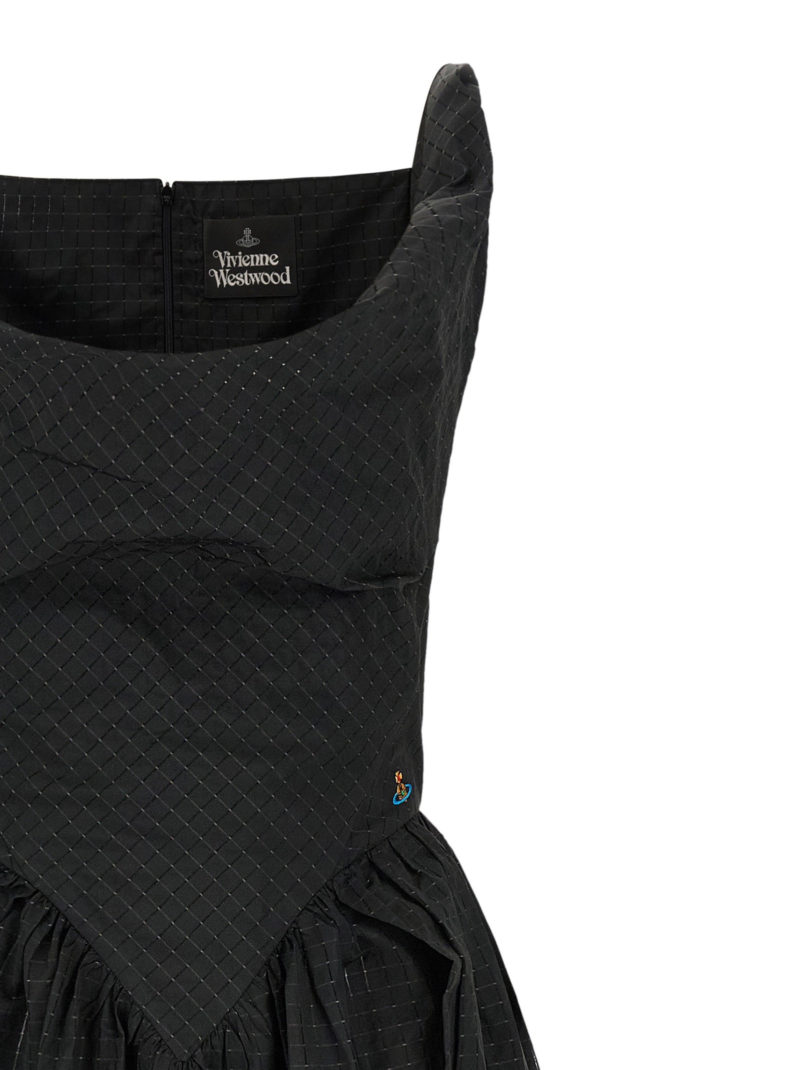 Vivienne Westwood Black Polyester Midi Women's Dress