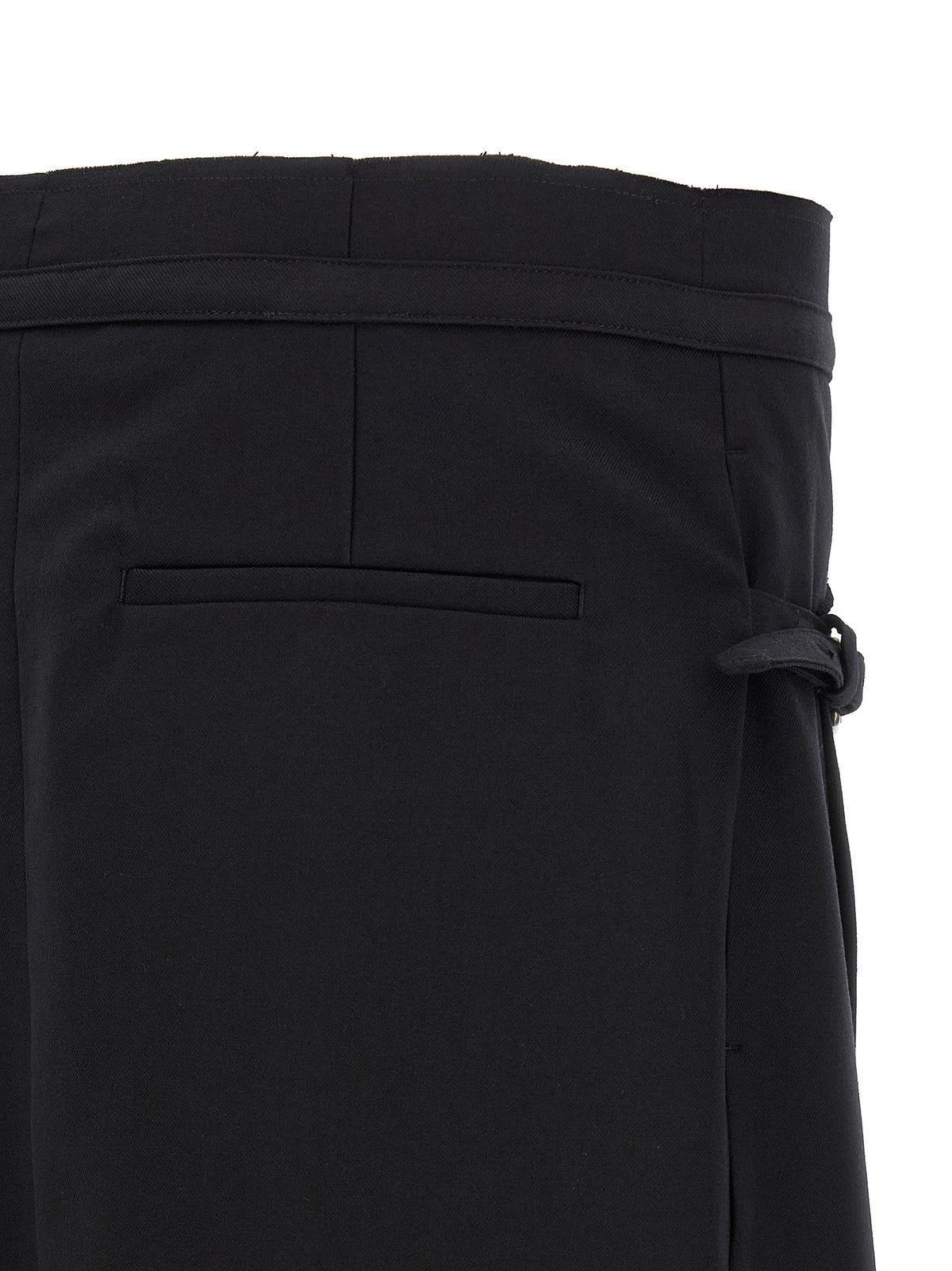 Dries Van Noten Black Wool Long Men's Skirt