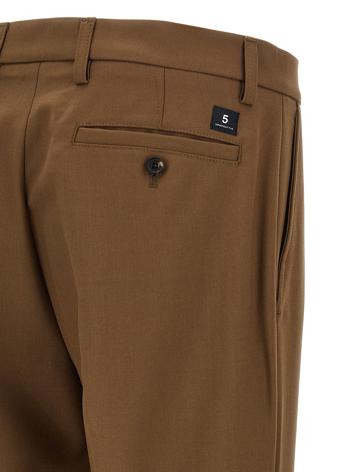 Department 5 Brown Polyester Chino Men's Pants