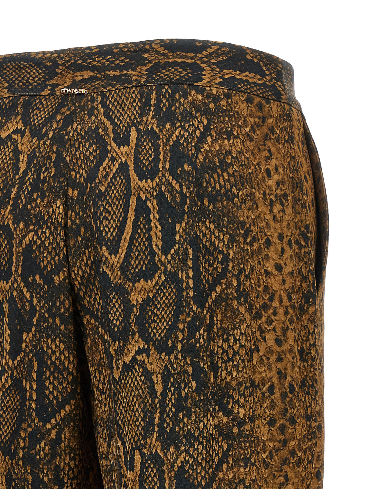 Twinset Brown Viscose Casual Women's Pants