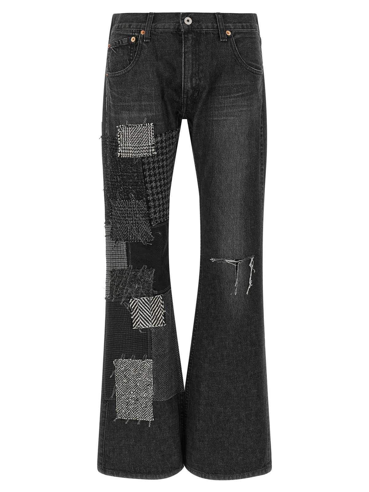 Junya Watanabe Black Cotton Flared Women's Jeans