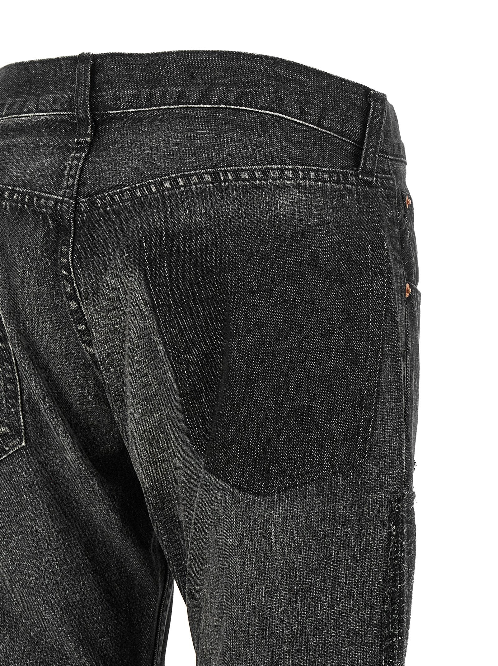 Junya Watanabe Black Cotton Flared Women's Jeans