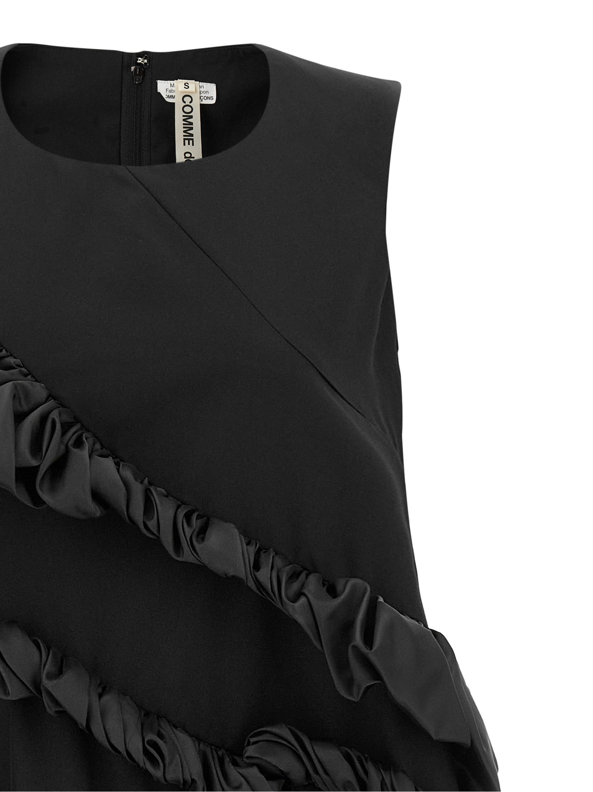 Comme Des Garçons Black Polyester Short Women's Dress