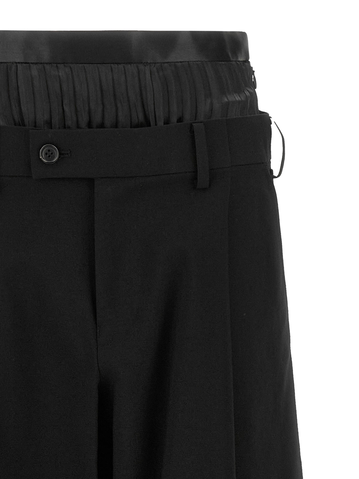 Junya Watanabe Black Wool Casual Women's Pants