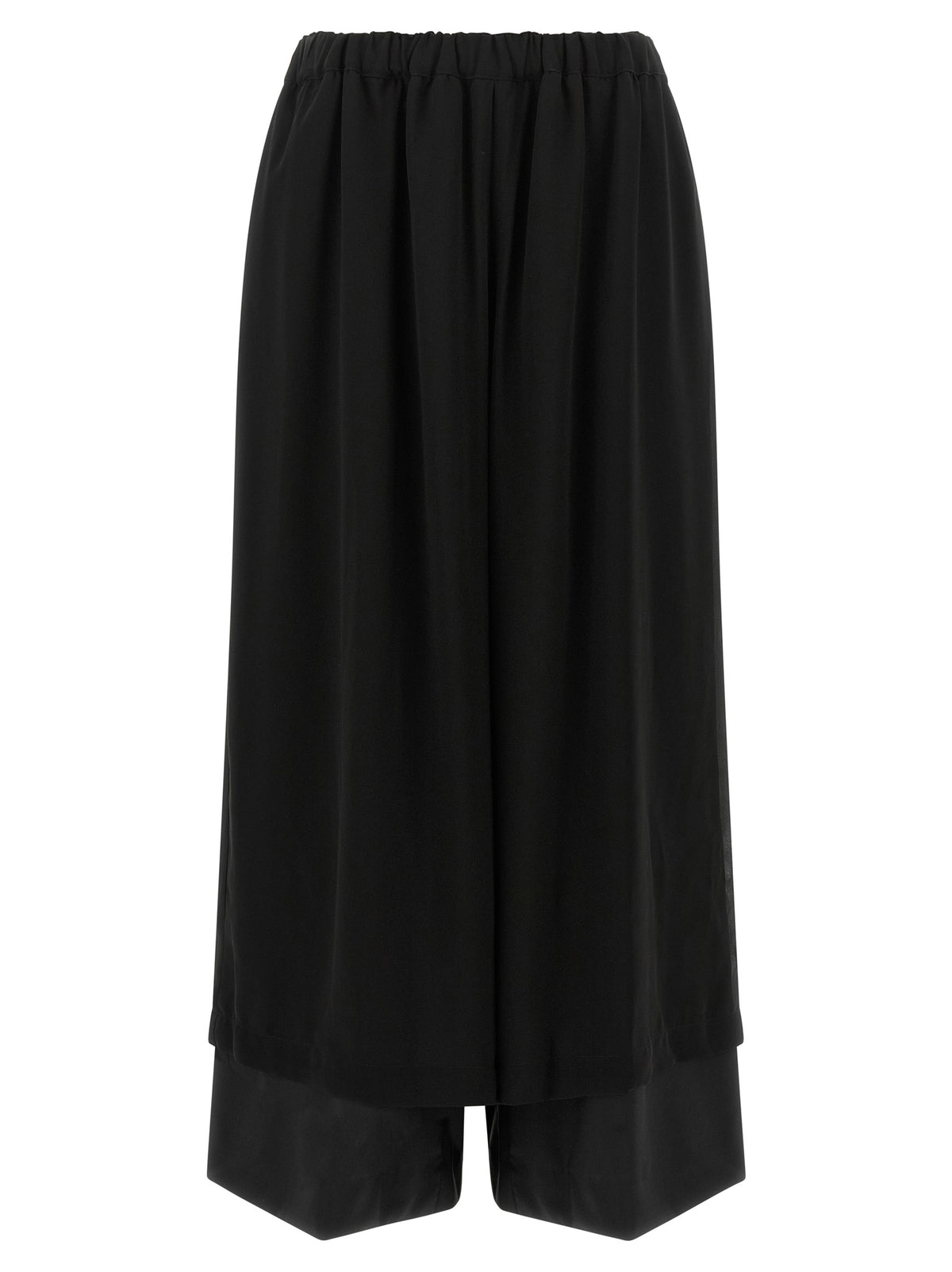Comme Des Garçons Black Wool Casual Women's Pants