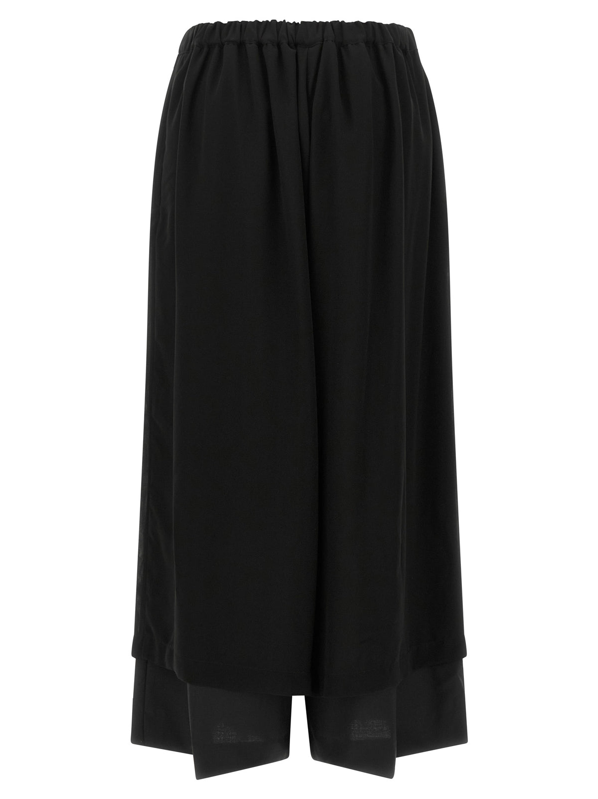 Comme Des Garçons Black Wool Casual Women's Pants
