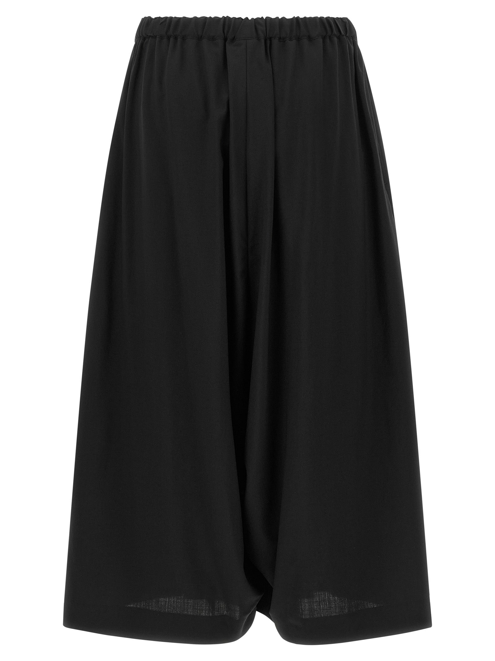 Comme Des Garçons Black Wool Cropped Women's Pants