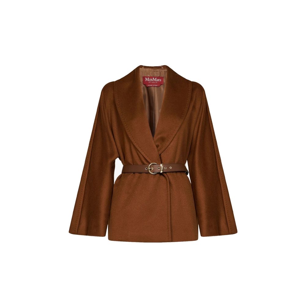 Max Mara Brown Virgin Wool Women's Jacket