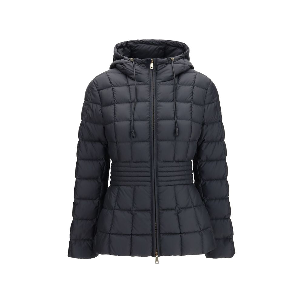 Moncler Black Polyester Full-Length Women's Jacket