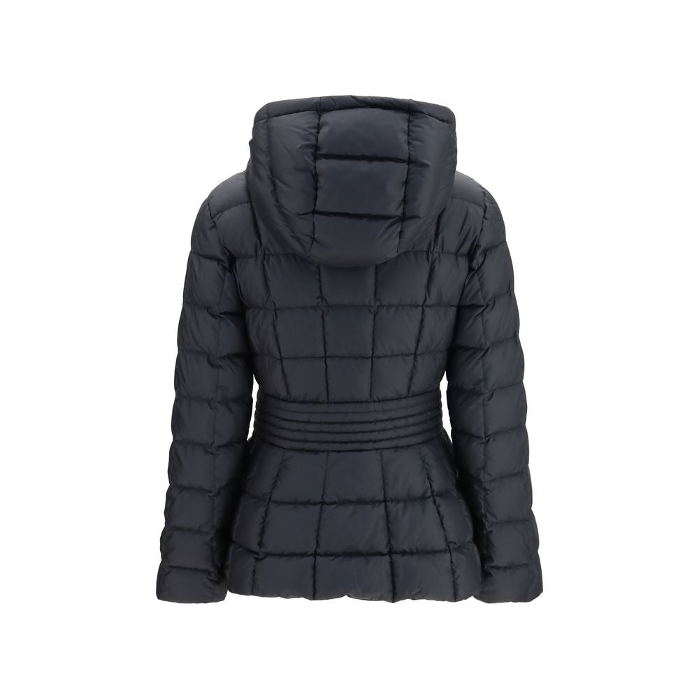 Moncler Black Polyester Full-Length Women's Jacket