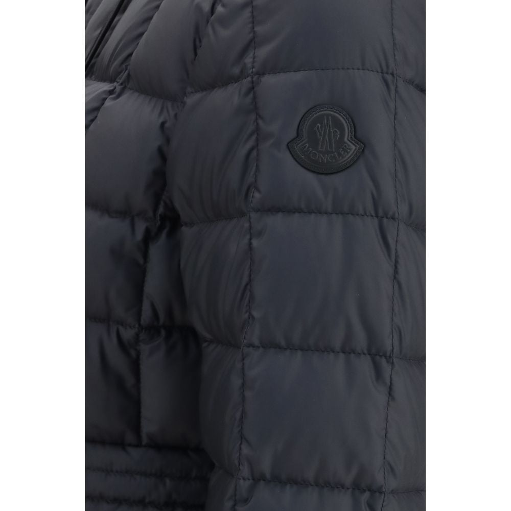 Moncler Black Polyester Full-Length Women's Jacket