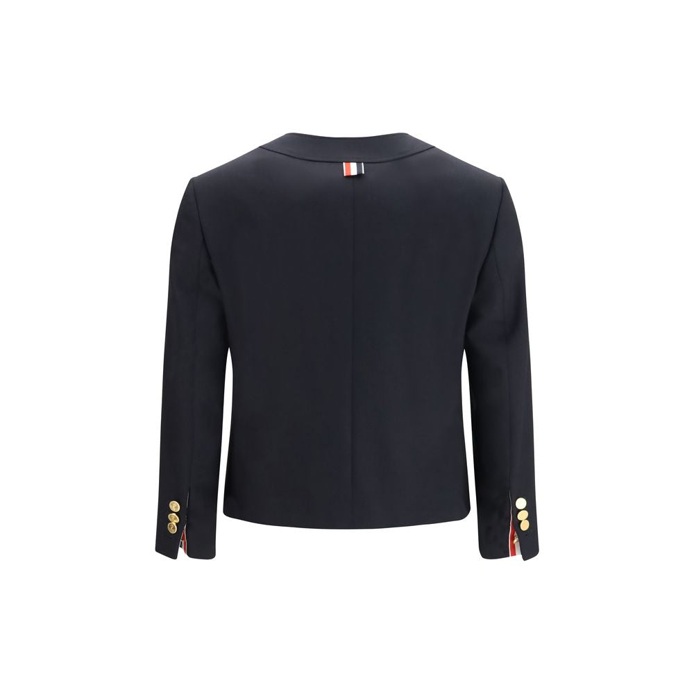 Thom Browne Blue Wool Oves Aries Women's Jacket