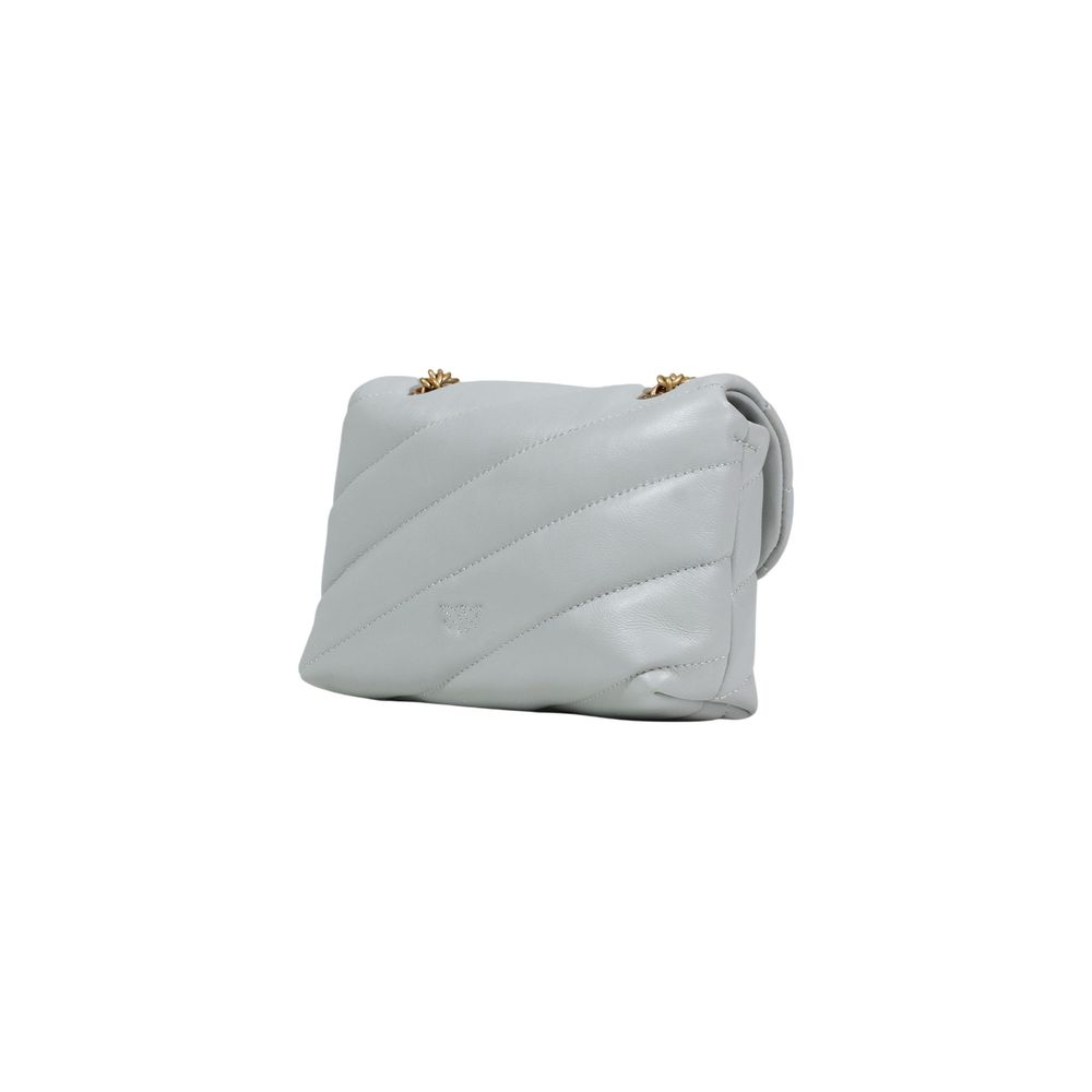 PINKO Gray Leather Women's Handbag