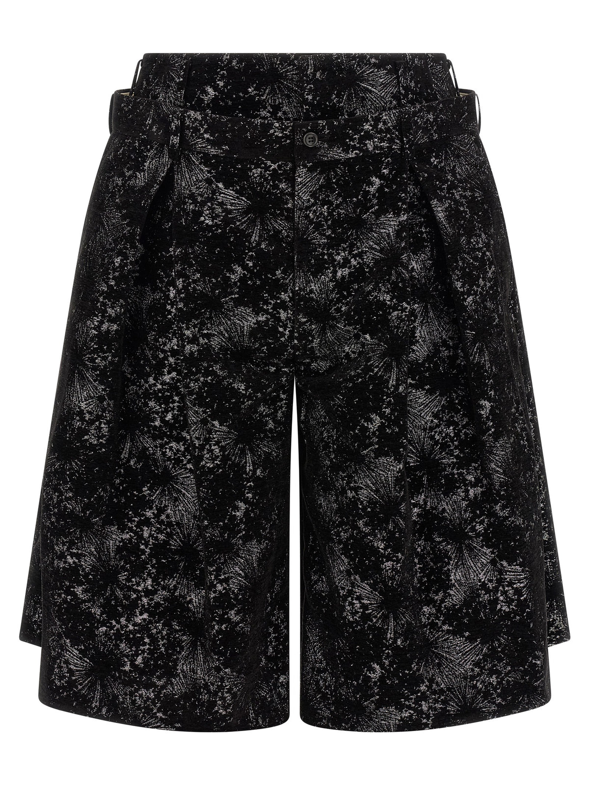 Comme Des Garçons Black Polyester Bermuda Men's Shorts
