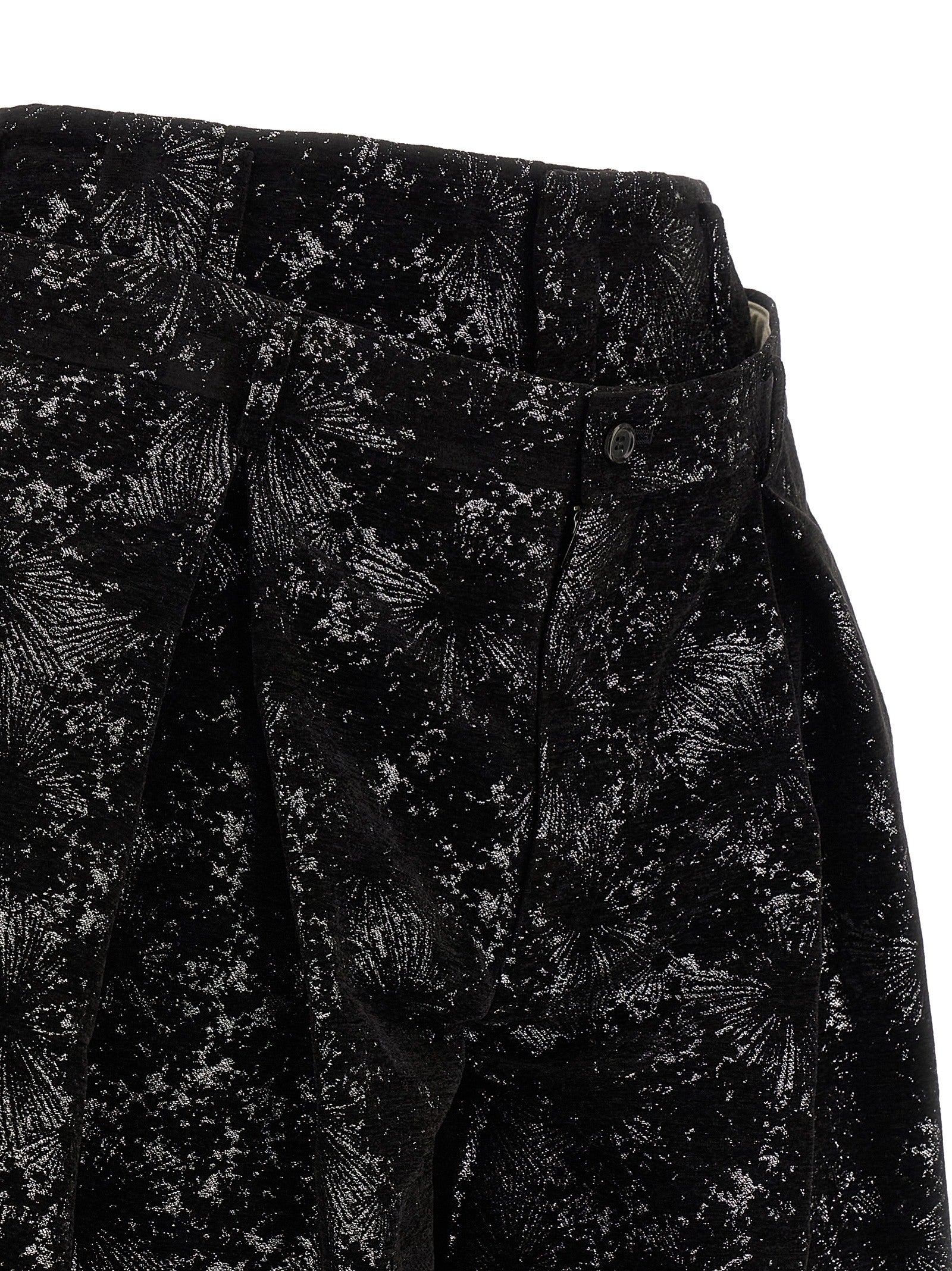 Comme Des Garçons Black Polyester Bermuda Men's Shorts