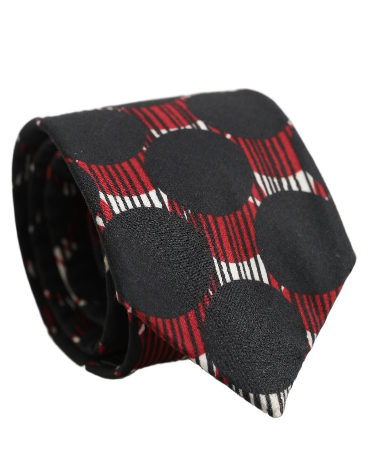 Dolce & Gabbana Multicolor Cotton Geometric Adjustable Men'sd NeckMen's Men's Tie