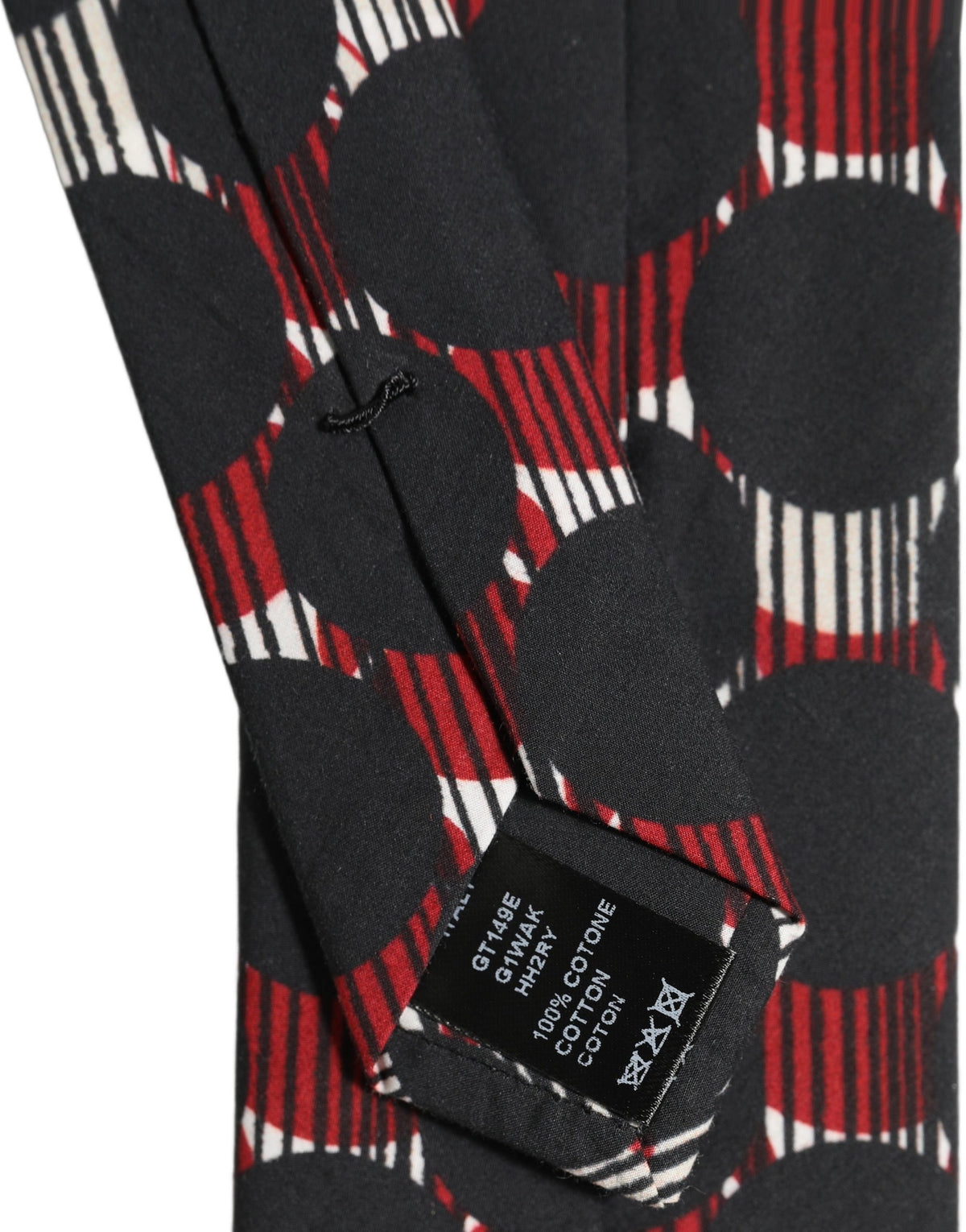 Dolce & Gabbana Multicolor Cotton Geometric Adjustable Men'sd NeckMen's Men's Tie